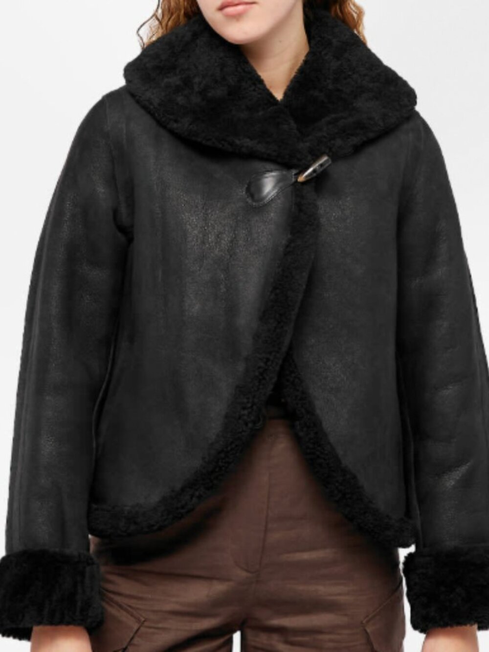 Saks Potts Shearling Fur Jacket